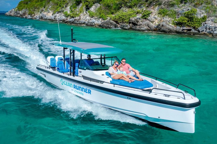 a small boat in a body of water