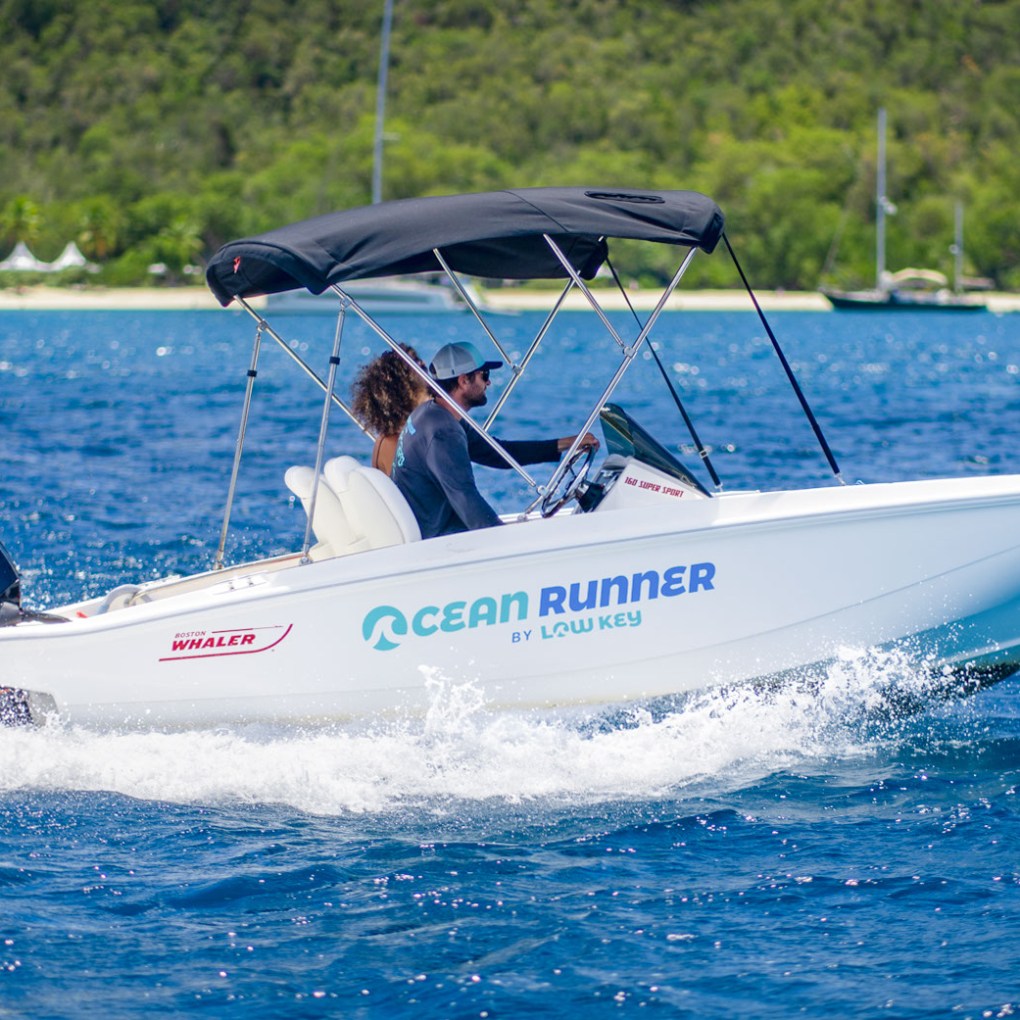 a small boat in a body of water