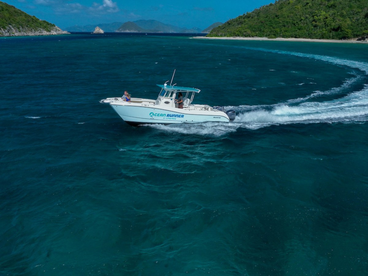 a small boat in a body of water