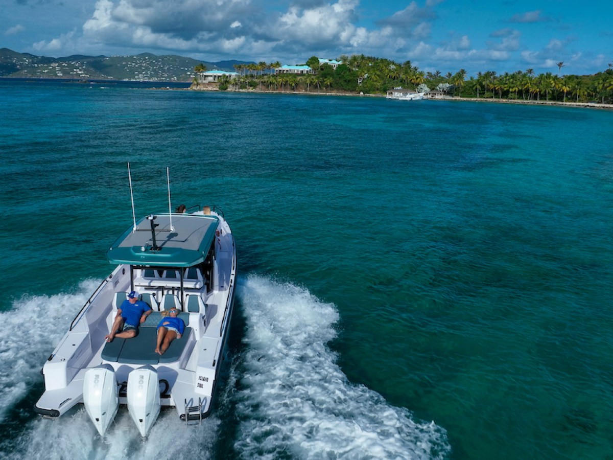a small boat in a body of water